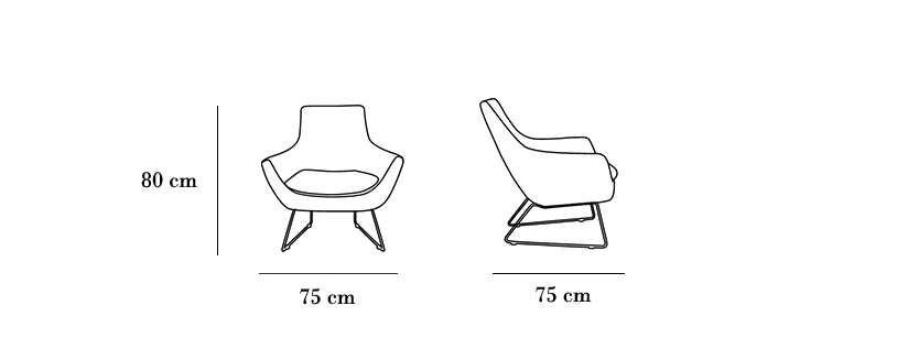 شماتیک صندلی راحتی هلگر طرح Sweet