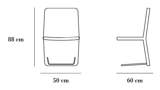 شماتیک صندلی راحتی هلگر طرح Seat